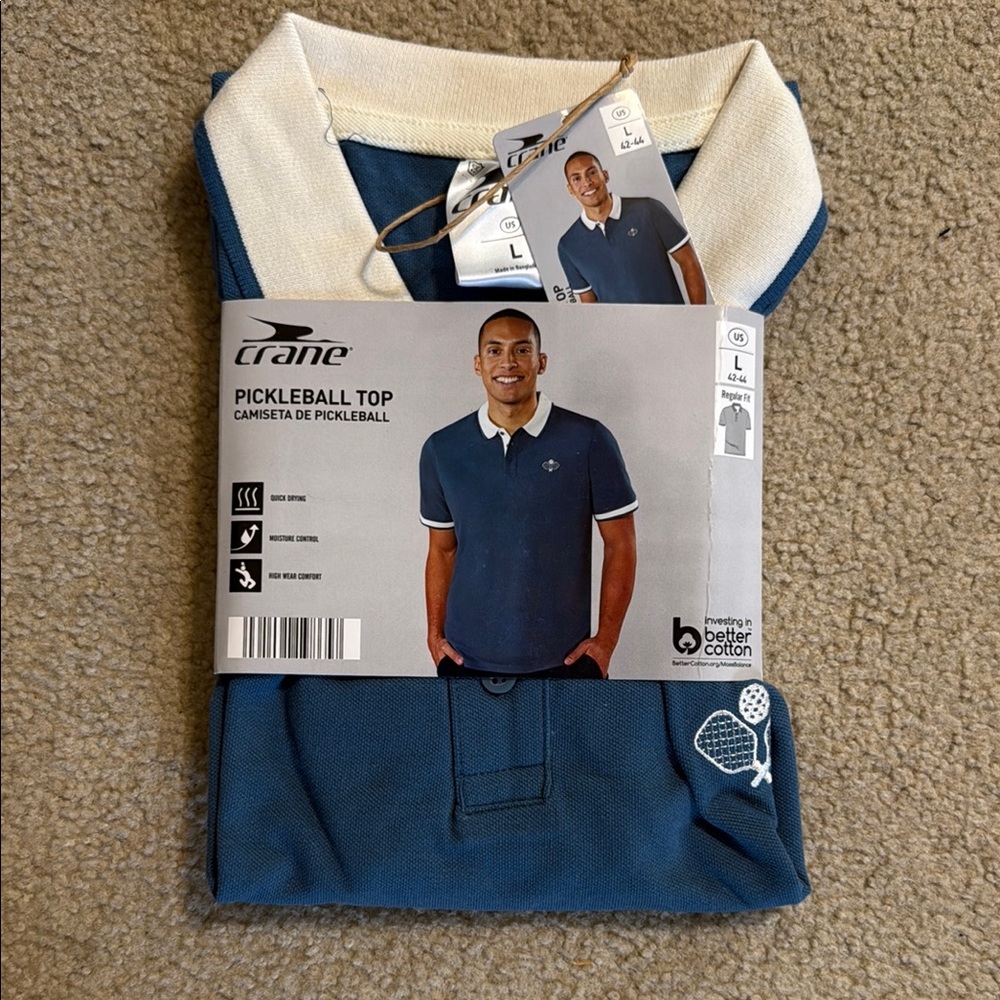 Men's Blue Pickleball Shirt